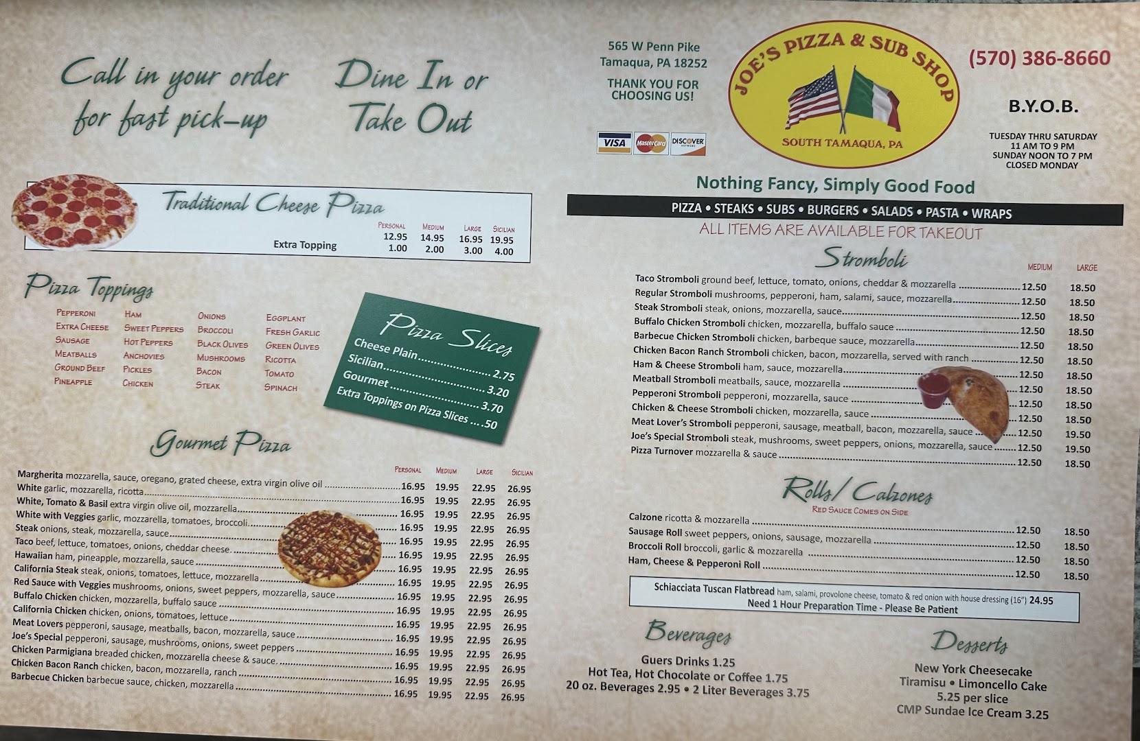 Joes Pizza & Sub Shop